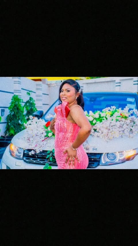 Pink sequin gown
