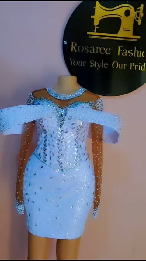 Beaded mini dress